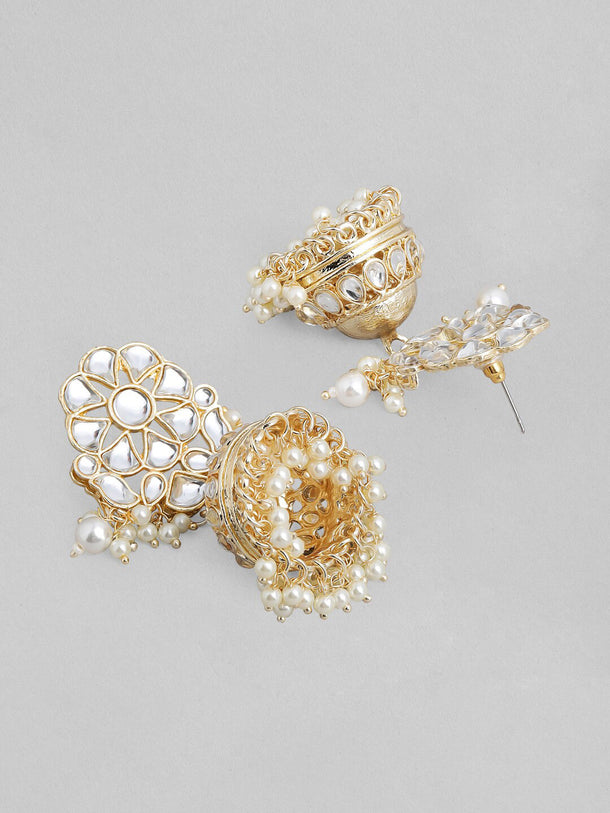 Rubans Gold Plated Festive Kundan Necklace Set