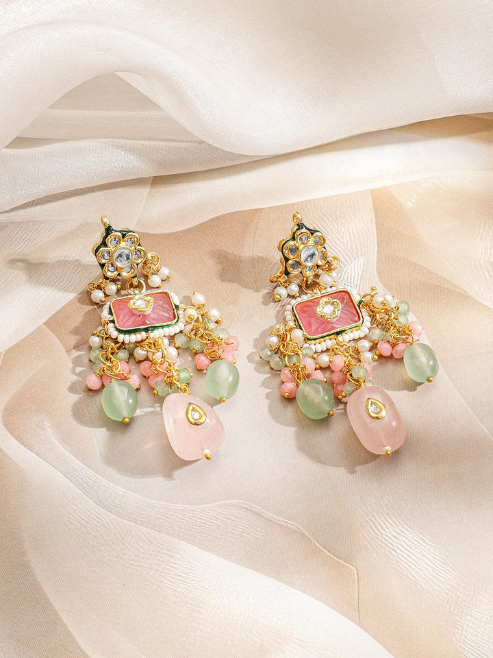 Bloom Multihued Kundan Necklace Set Jewellery Set