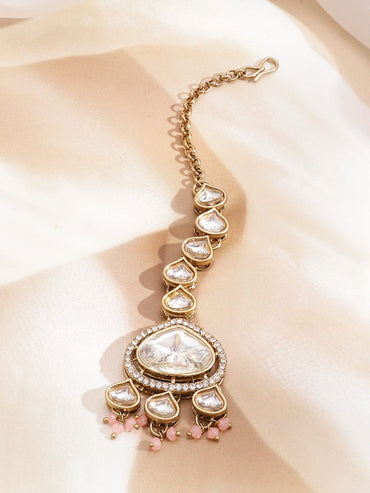 Blush with Polki Kundan Necklace Set Jewellery Set