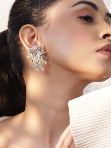 Brilliant Firework-Inspired Studs Earrings
