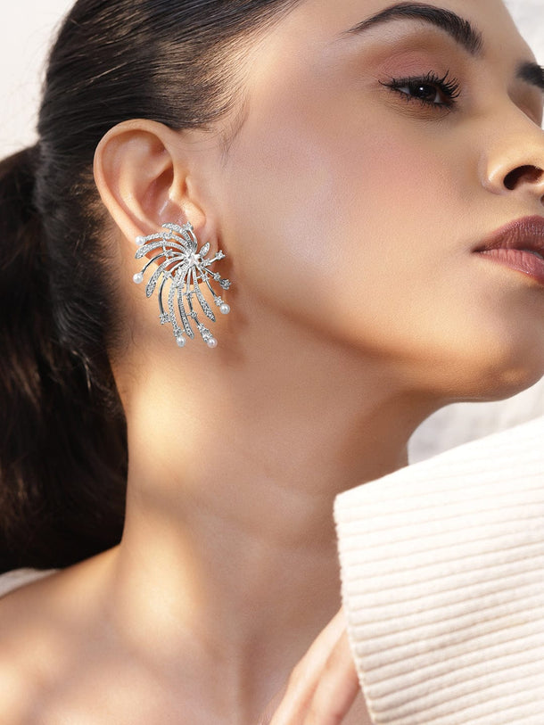 Brilliant Firework-Inspired Studs Earrings