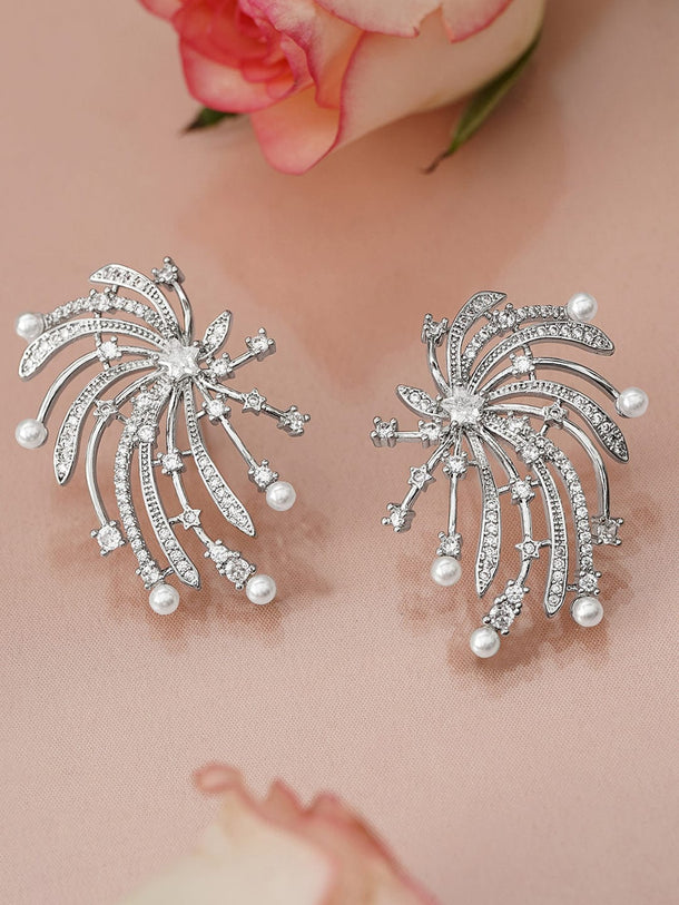Brilliant Firework-Inspired Studs Earrings
