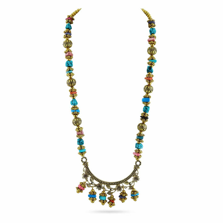 Charmingly Beaded Multicolour Bohemian Necklace Necklace & Chains
