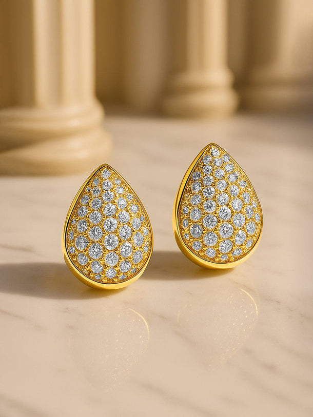 Chic Almond Shaped Studs Earrings
