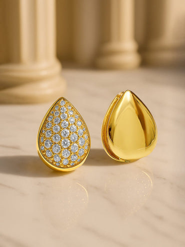 Chic Almond Shaped Studs Earrings