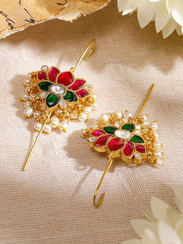 Chic Lotus Motif Ear Cuffs Earrings