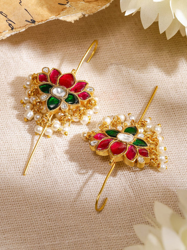 Chic Lotus Motif Ear Cuffs Earrings