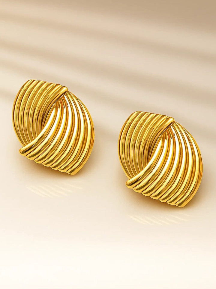 Chic Shine Knotted Studs Earrings