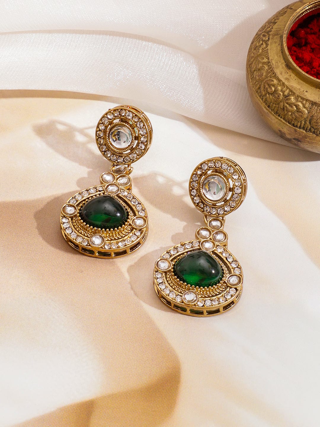 Colour Mist Kundan Necklace Set Jewellery Set