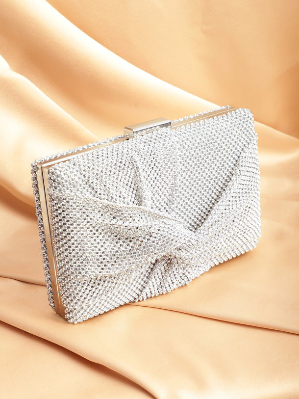 Copy of Gold With Dazzling Crystal Zirconia Embellished Serpent motif Clutch handbag Handbag, Wallet Accessories & Clutche