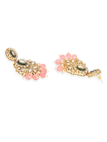 Copy of Rubans 22k Gold plated Kundan studded pearl beaded Jewellery Set Jewellery Sets