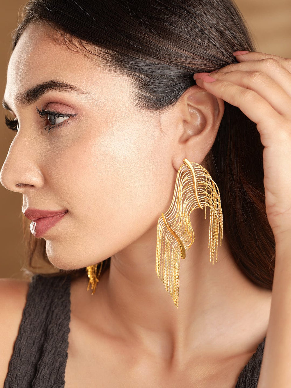 Copy of Tokyo Talkies X Rubans Fashion Accessories Gold-Plated  Off-White Contemporary Earrings Earrings