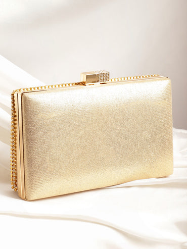 Cream With Dazzling Crystal Zirconia Embellished Contemporary tassels Clutch handbag Handbag, Wallet Accessories & Clutche