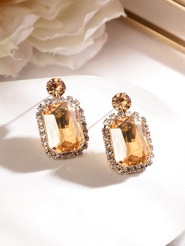 Crystal Studded Statement Necklace Set Jewellery Set