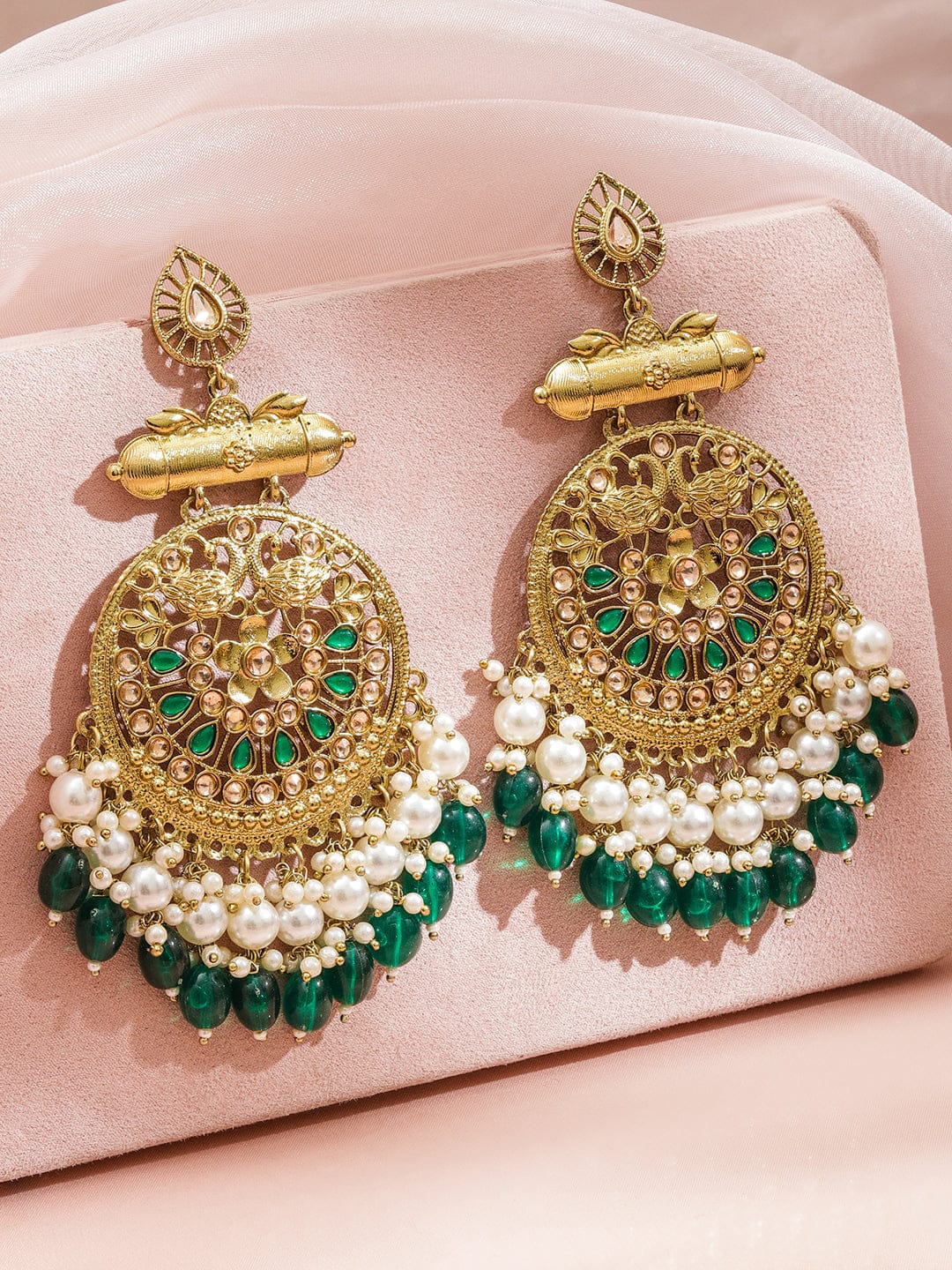 Danglers That Whisper Green Luxury Earrings