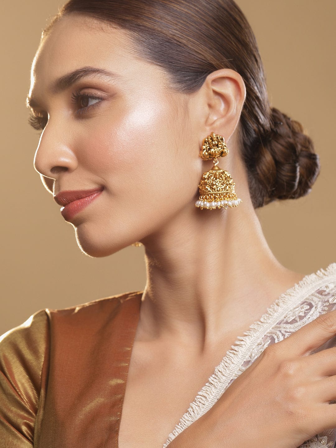 Dome Shaped Jhumkas Earrings Earrings