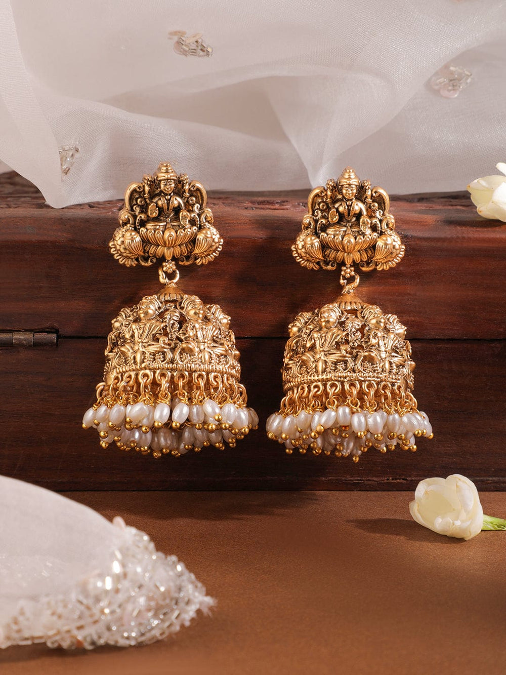 Dome Shaped Jhumkas Earrings Earrings