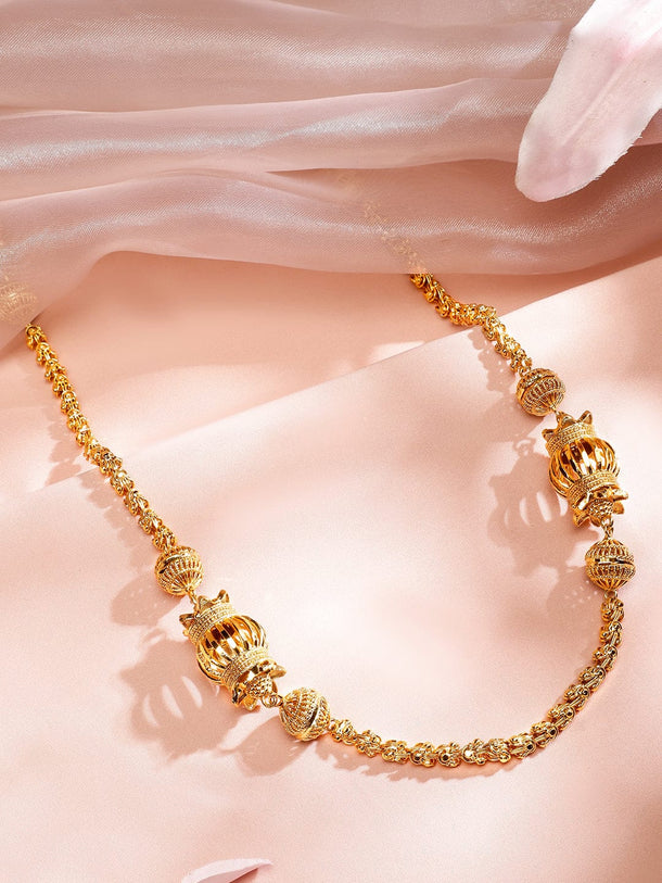 Elegant Gold Plated Necklace Necklace & Chains