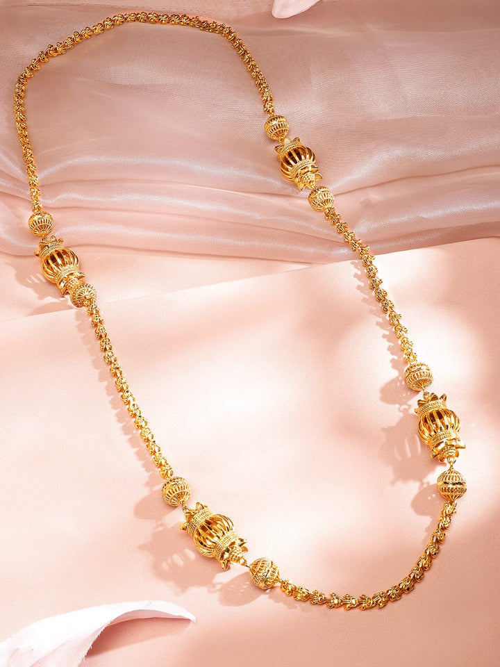 Elegant Gold Plated Necklace Necklace & Chains
