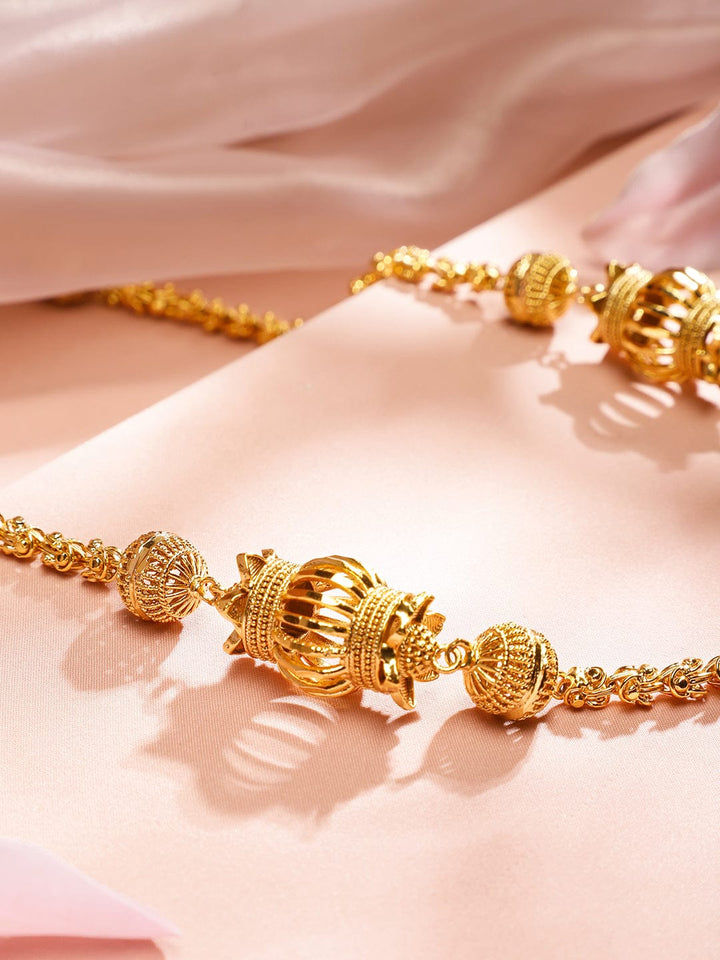 Elegant Gold Plated Necklace Necklace & Chains