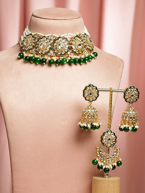 Emerald Horizon Necklace Set Jewellery Set
