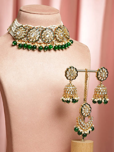 Emerald Horizon Necklace Set Jewellery Set