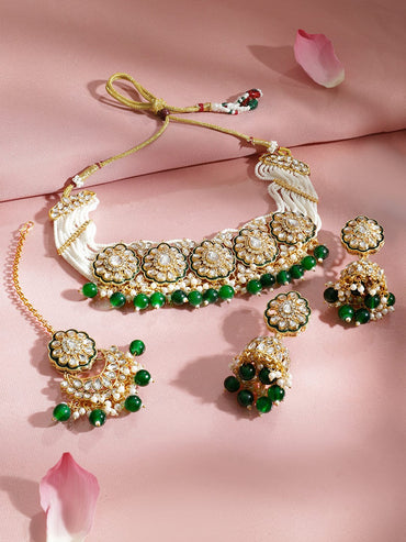 Emerald Horizon Necklace Set Jewellery Set