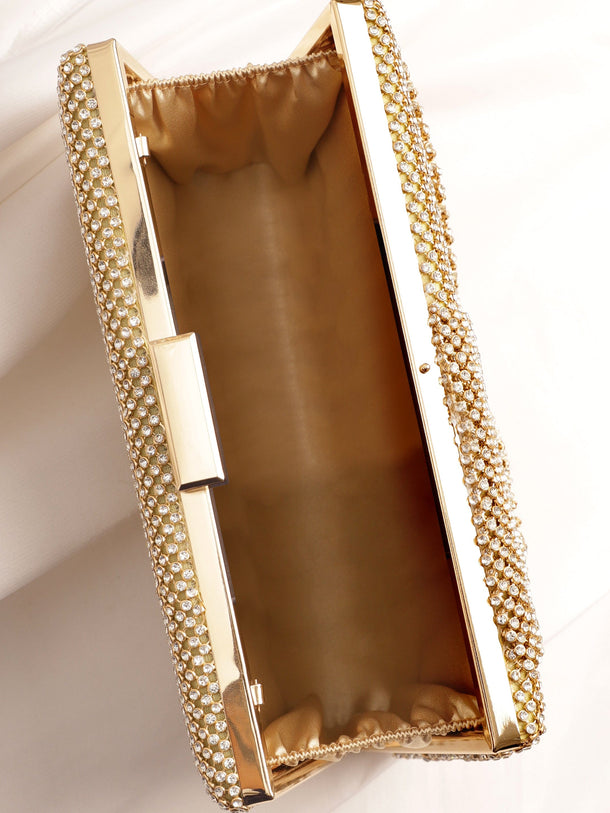 Enchanting Luminescence Handcrafted Shimmery Clutch Bag Handbag, Wallet Accessories & Clutche