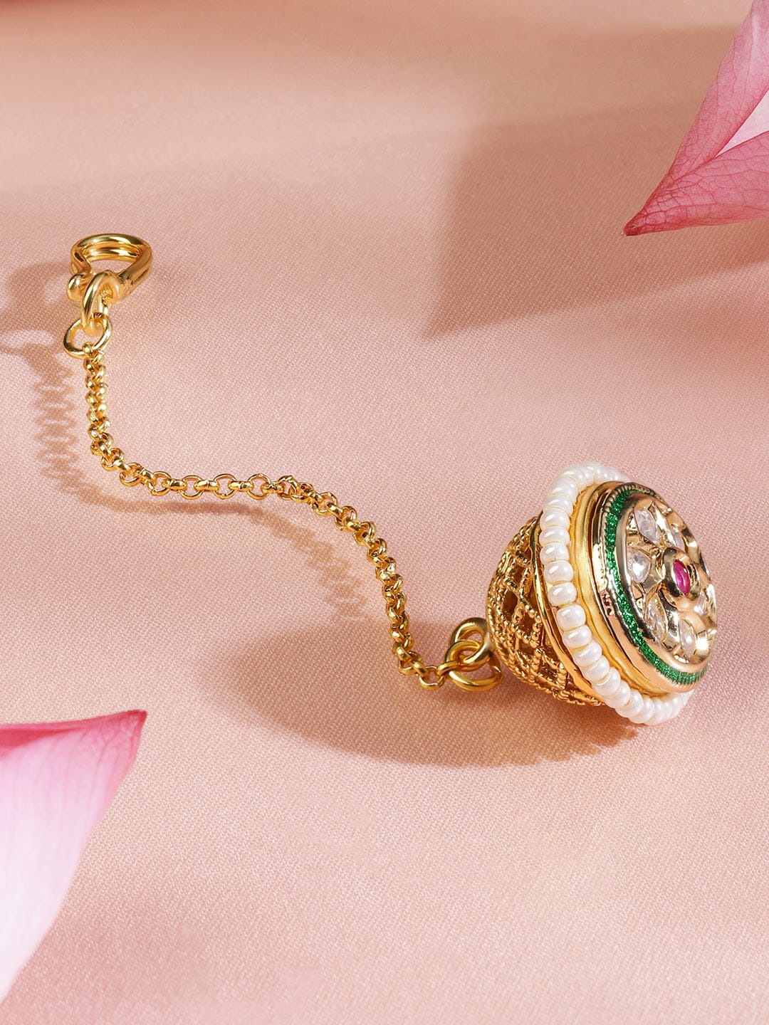 Festival in Two Hues Maangtikka Head Jewellery