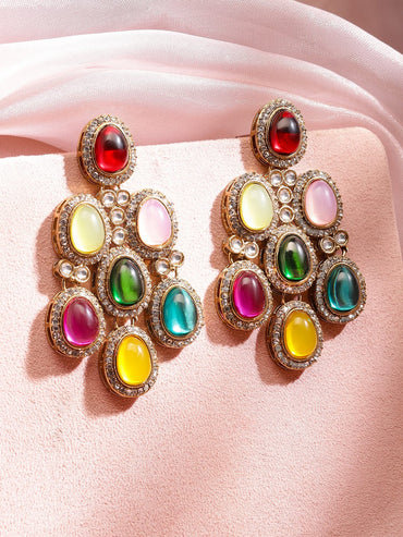 Fusion Bloom Multicolour Danglers Earrings