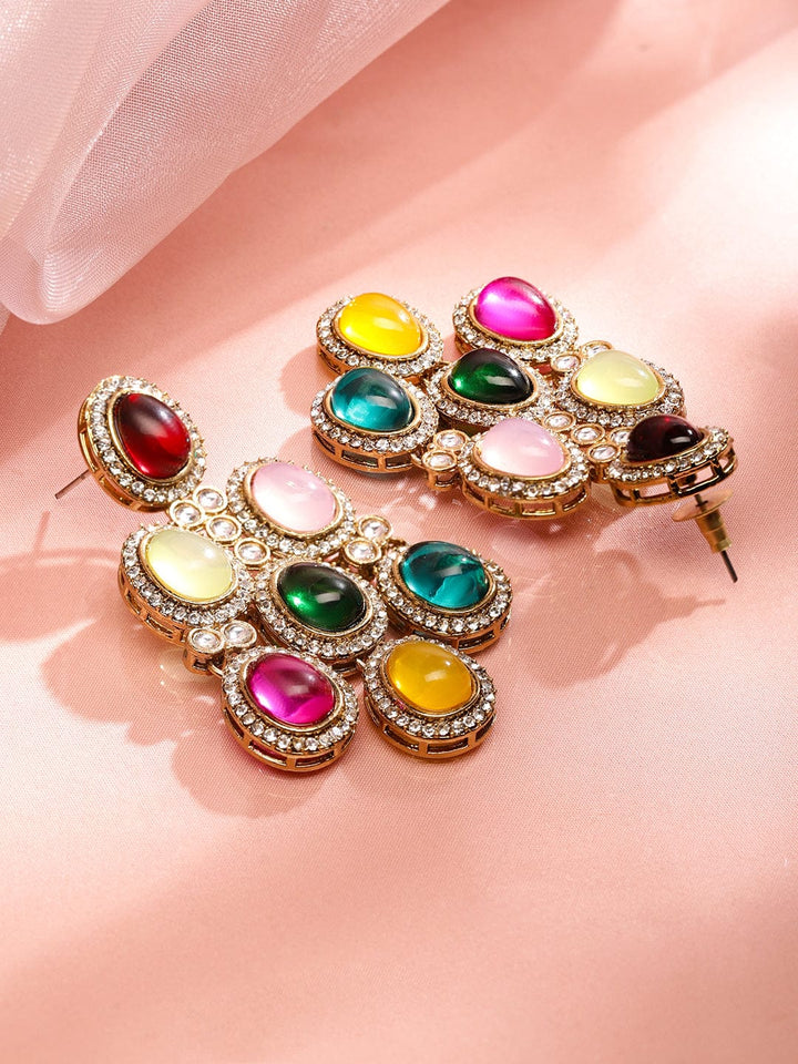 Fusion Bloom Multicolour Danglers Earrings