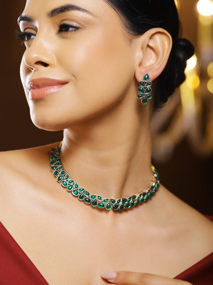 Garden Soul Green Necklace Set Jewellery Set