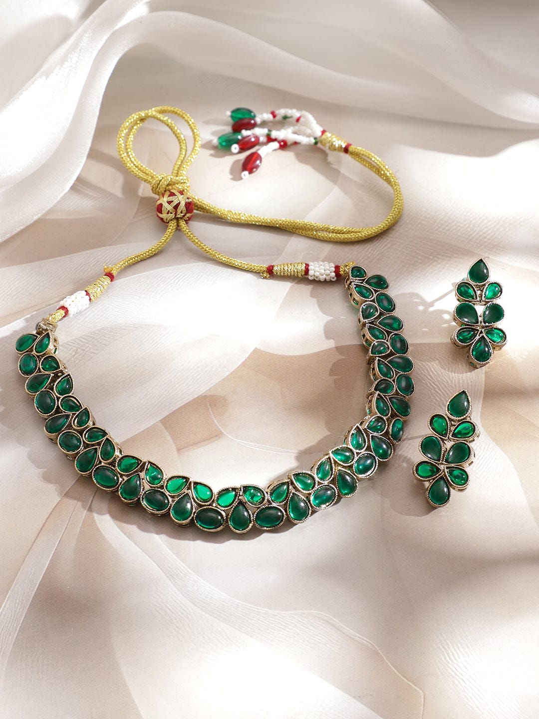 Garden Soul Green Necklace Set Jewellery Set