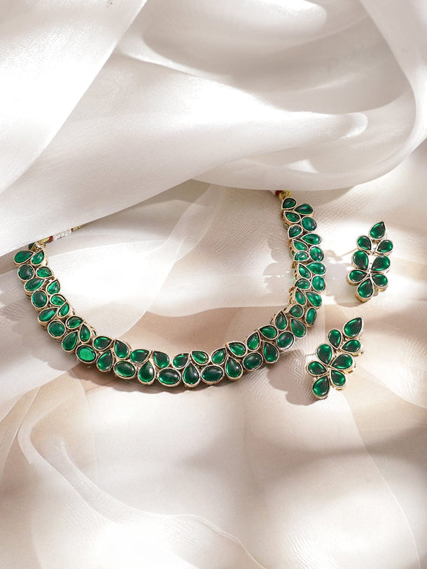Garden Soul Green Necklace Set Jewellery Set
