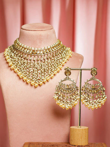 Gilded Glow in Golden Hues Choker Set Jewellery Set