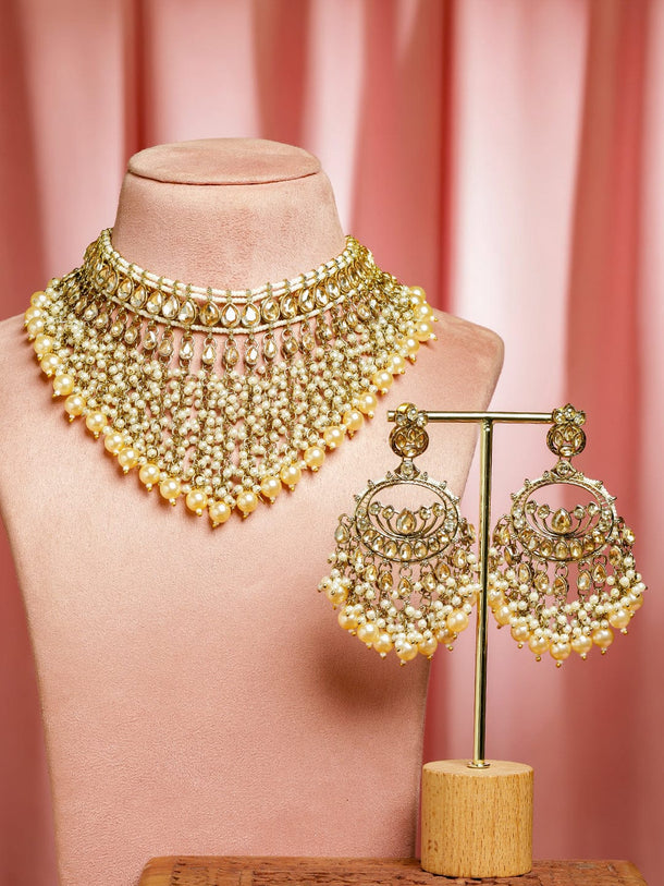 Gilded Glow in Golden Hues Choker Set Jewellery Set