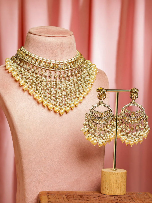 Gilded Glow in Golden Hues Choker Set Jewellery Set