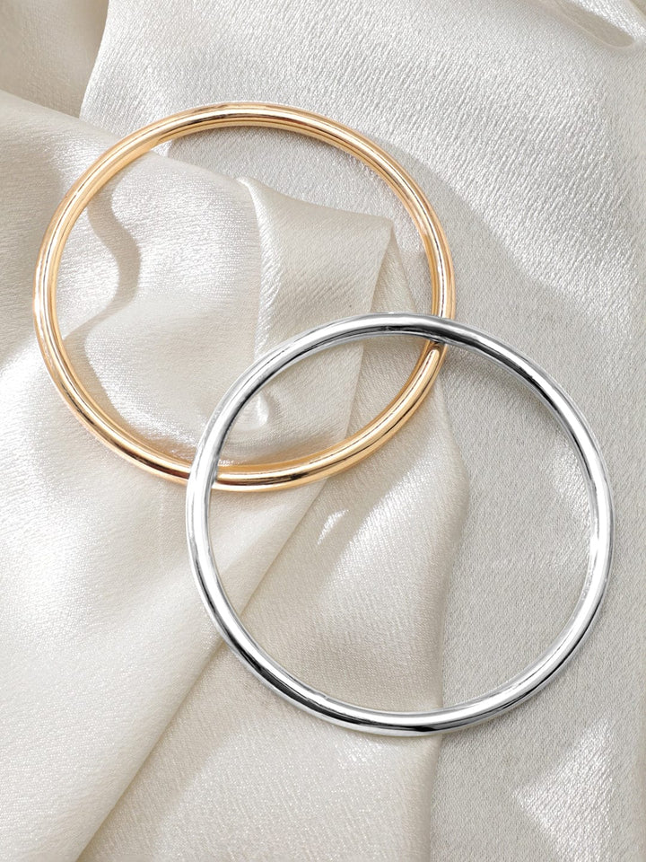 Gold And Silver Plated Set Of 2 Bangles Bangle