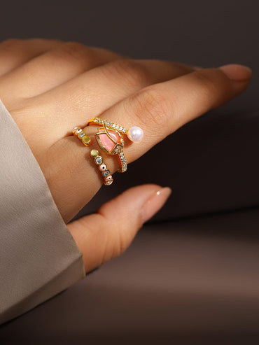 Gold plated rings - set of 2 Rings