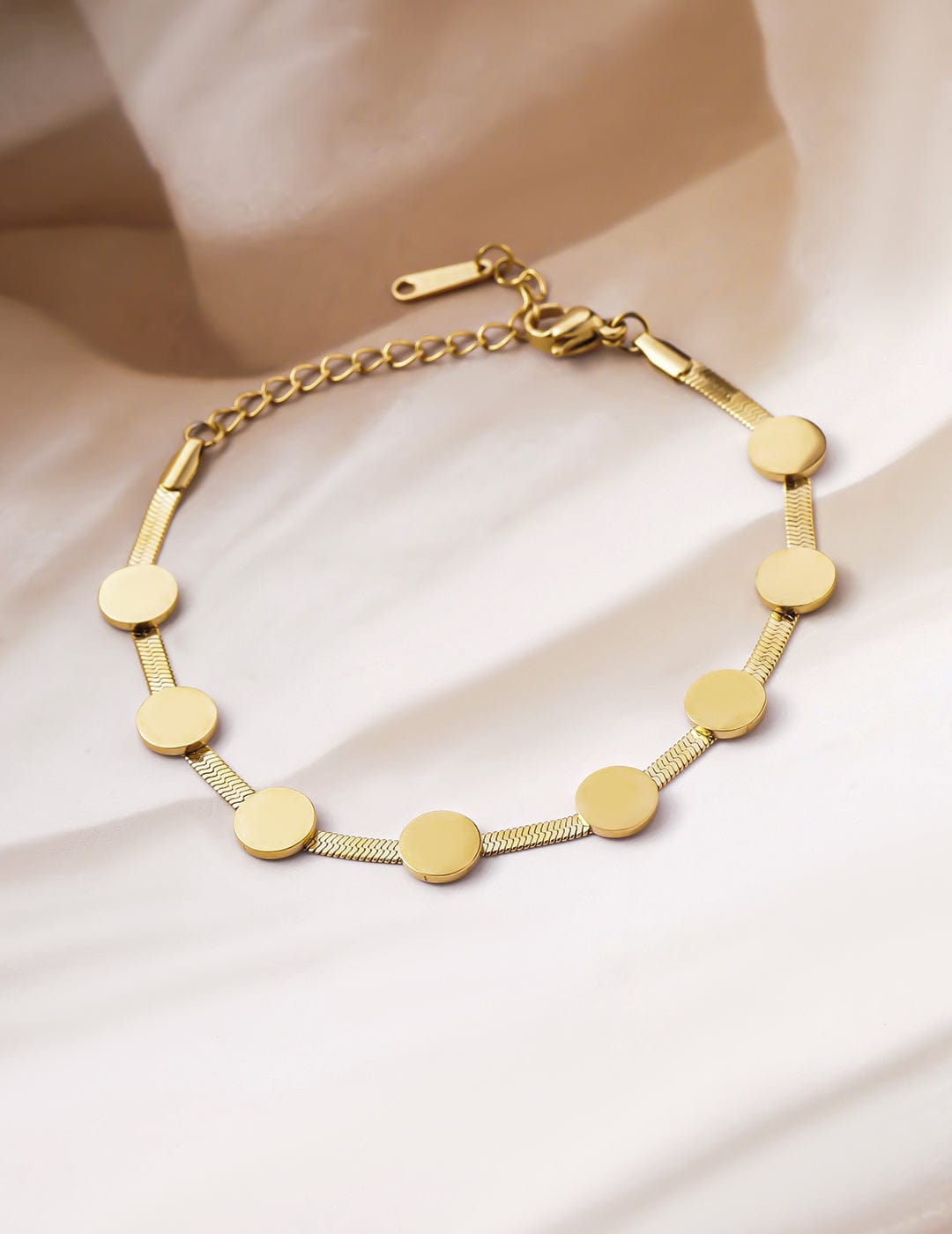 Gold Plated Stainless Steel Tarnish Free Waterproof Demi-Fine Bracelet Bracelet