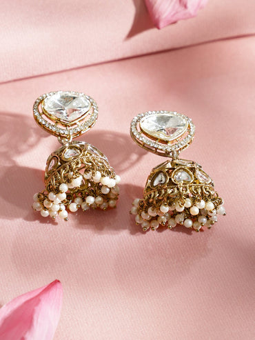 Golden Blush Kundan Necklace Set Jewellery Set