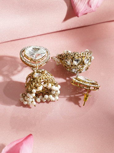 Golden Blush Kundan Necklace Set Jewellery Set