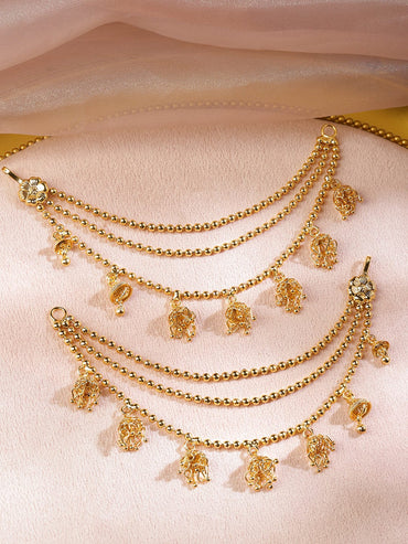 Gracefully Crafted Kaan Chain Earrings