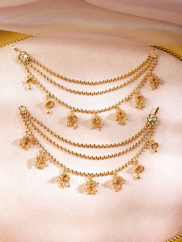 Gracefully Crafted Kaan Chain Earrings