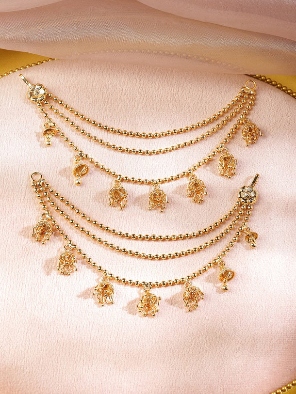 Gracefully Crafted Kaan Chain Earrings