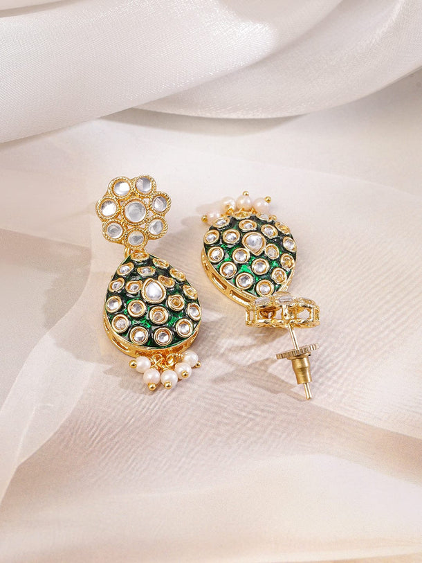 Green Muse of Kundan Necklace Set Jewellery Set