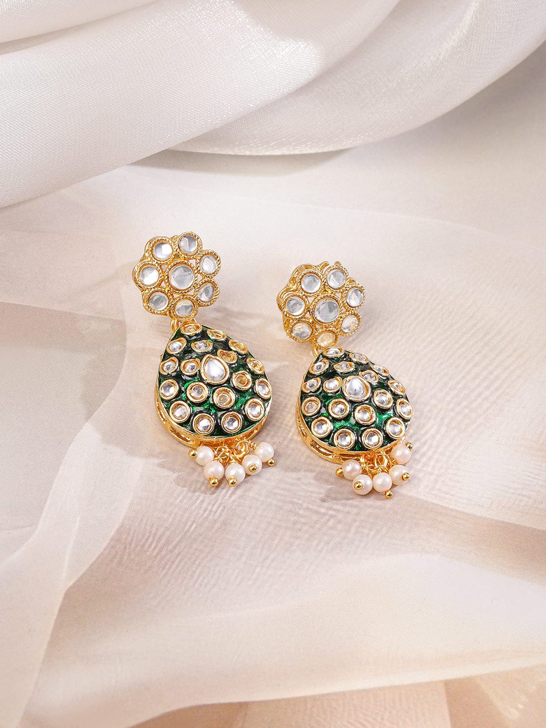 Green Muse of Kundan Necklace Set Jewellery Set