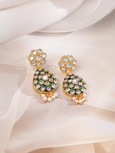 Green Muse of Kundan Necklace Set Jewellery Set