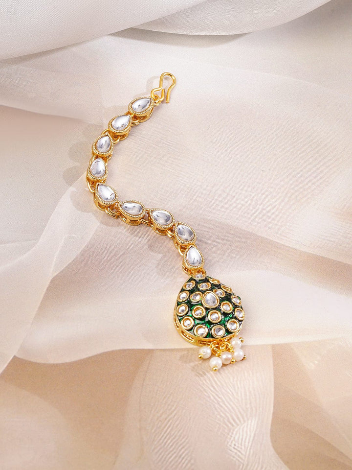 Green Muse of Kundan Necklace Set Jewellery Set