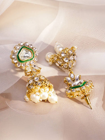 Green Symphony Kundan Necklace Set Jewellery Set